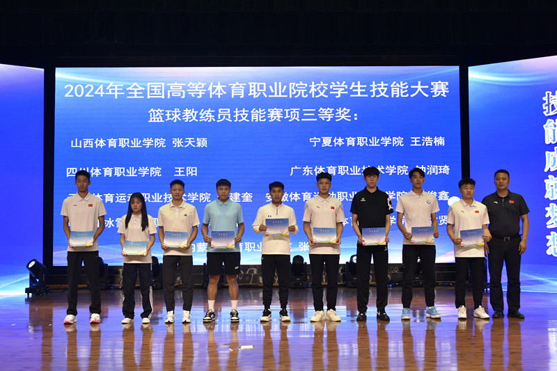 篮球教练员技能赛项三等奖颁奖合影（左三为我院选手王阳）_副本.jpg
